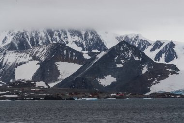 Scientific base at South Pole, Antarctica clipart