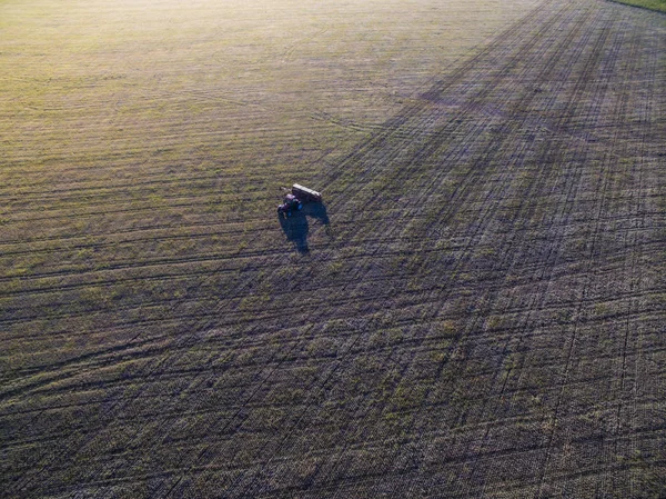 Вид Тракторного Сівалок Прямий Посів Регіоні Памби Аргентина — стокове фото