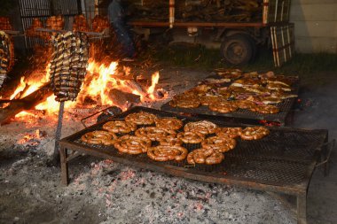 Izgara chorizo sosis, La Pampa, Arjantin