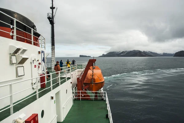 Barco Isla Decepción Paisaje Antártida —  Fotos de Stock