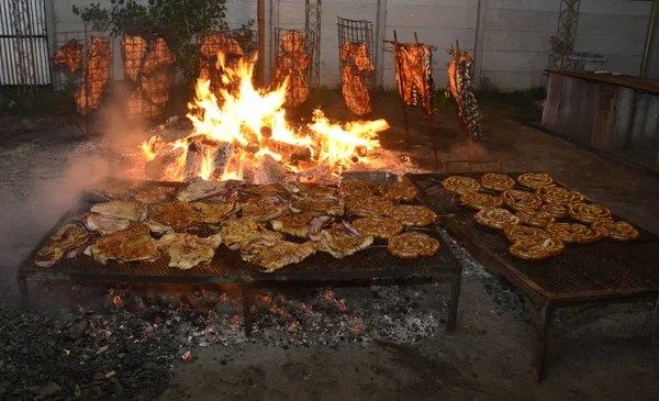 Traditional Argentine Asado Pampa Argentina — Stock Photo, Image