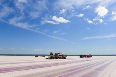 Tuz lagünü, Dunaliella salina coloration, La Pampa, Arjantin