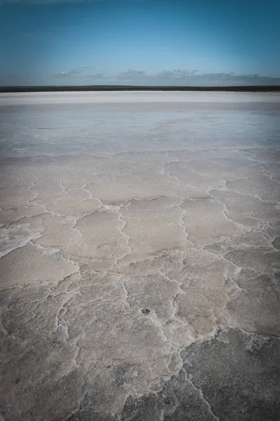 盐泻湖 杜纳利拉萨利纳着色 拉潘帕 阿根廷 — 图库照片