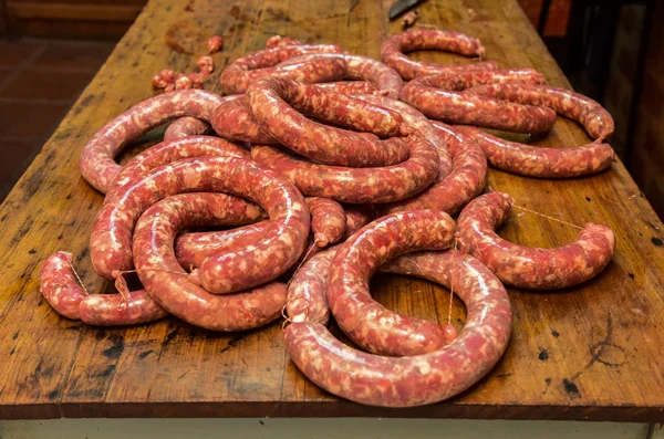 Salsichas Caseiras Cozinha Tradicional Argentina — Fotografia de Stock