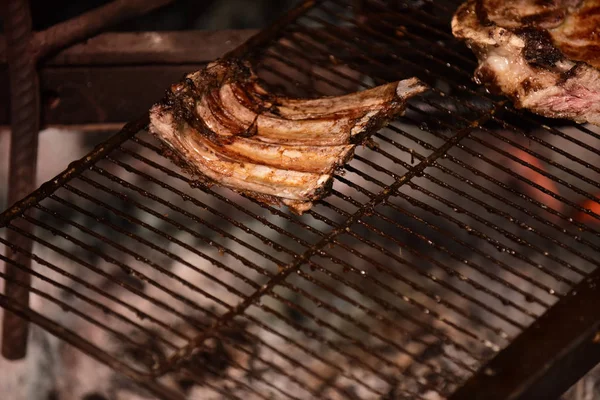 Pork ribs barbecue, Patagonia, Argentina