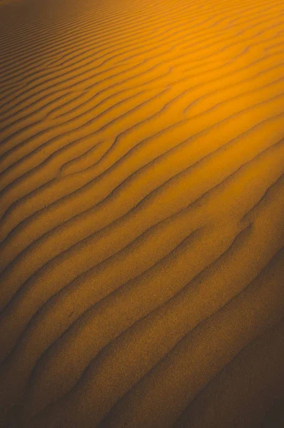 风在沙中的侵蚀 巴塔哥尼亚 — 图库照片