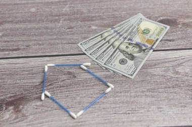 Bir ev satın alın, tasarruf konsepti 