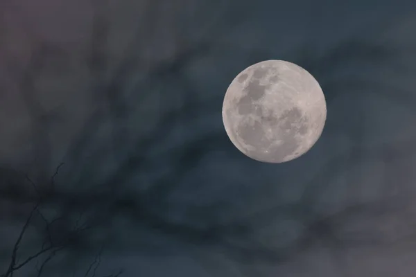 Full Moon Patagonia Argentina — Stock Photo, Image