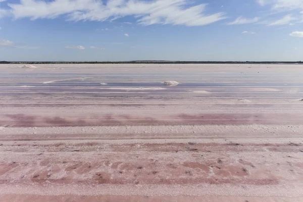 Laguna Salada Preparada Para Extraer Sal Cruda Industria Minera — Foto de Stock