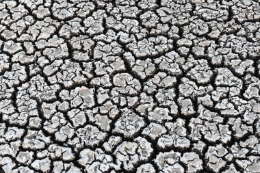 Çatlak toprağın soyut dokusu
