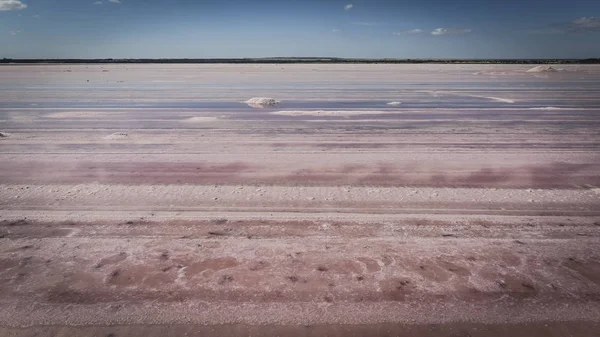 Laguna Salada Preparada Para Extraer Sal Cruda Industria Minera Argentina — Foto de Stock