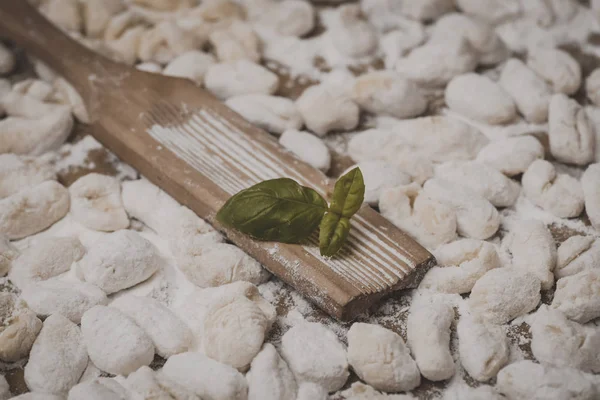 Handmade Gnocchi Table — Stock Photo, Image