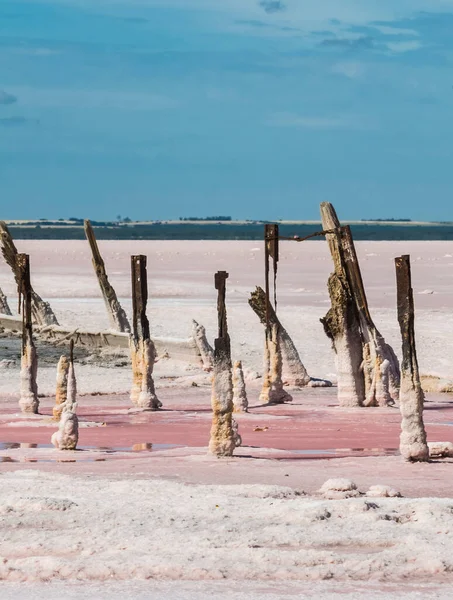 Restos Históricos Antigua Explotación Salina Salinas Grande — Foto de Stock