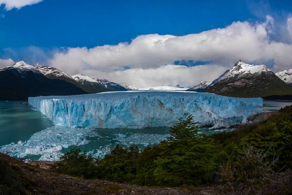 Παγετώνας Και Σύννεφα Στην Παταγονία Επαρχία Santa Cruz Αργεντινή — Φωτογραφία Αρχείου