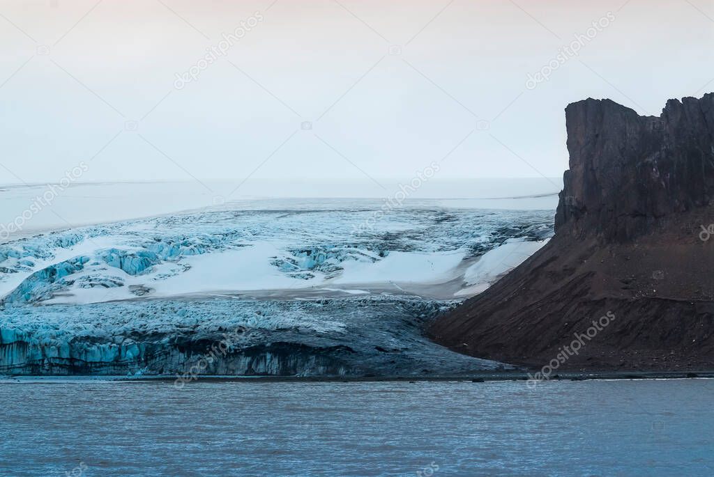Volcanic coastal landscape, Deception Island, Antrtica 