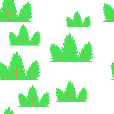 Kaydırma desen bırakır. sorunsuz vektör tropikal bitki bush yaprak. Doğa zemin üzerinde beyaz arka plan izole