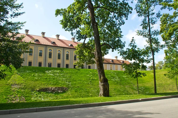 Nesvizh Burg Weißrussische Alte Burg Einer Landschaft Mit Einem Bypass — Stockfoto