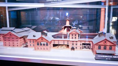 Sapporo, Japonya, 1 Ocak 2025, Sapporo Bira Müzesi, Hokkaido, Japonya