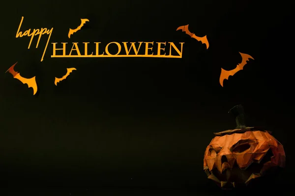 Halloween Semplice Con Carta Fatta — Foto Stock