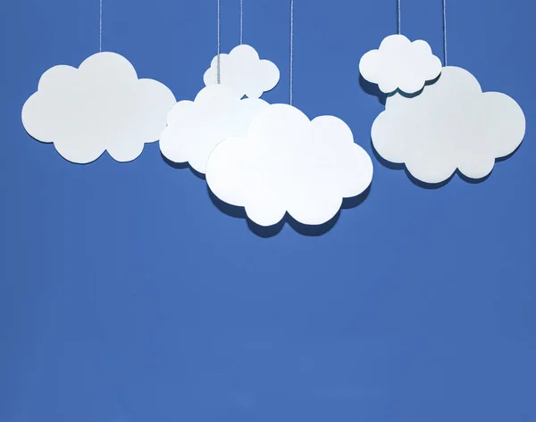 ペーパークラフトの雲 — ストック写真