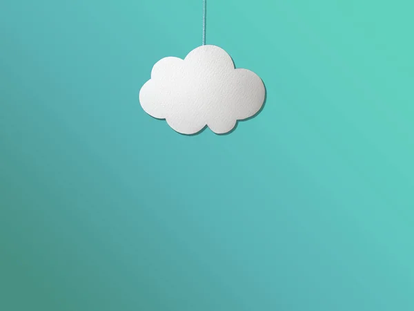 ペーパークラフトの雲 — ストック写真