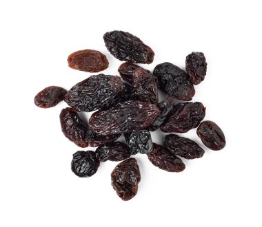 Dried raisins on a white background clipart