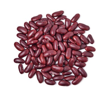 beyaz zemin üzerine barbunya fasulyesi