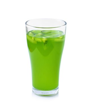 bardak beyaz izole kivi suyu