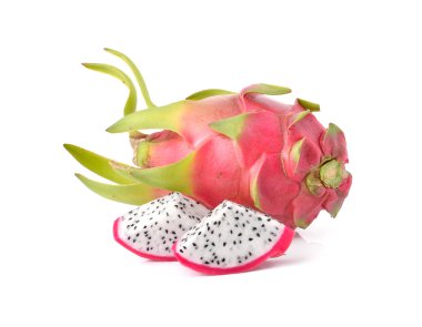 Beyaz arkaplanda Ejder Meyvesi