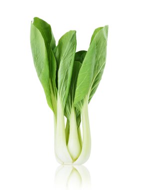 Çin lahanası (Çince lahana) üzerinde beyaz izole