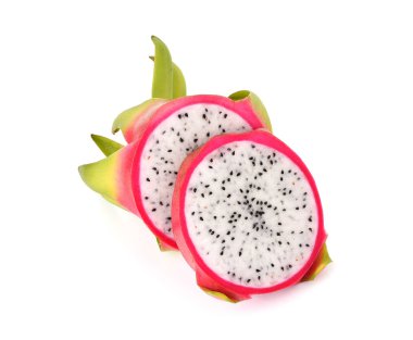 Beyaz arkaplanda Ejder Meyvesi izole