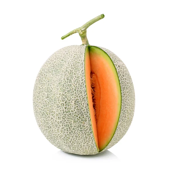 Melone Isolato Sfondo Bianco — Foto Stock