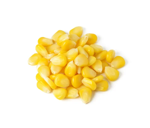 Édes Egész Kernel Kukorica Fehér Háttér — Stock Fotó