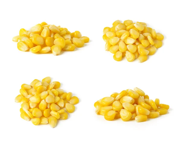 Édes Egész Kernel Kukorica Fehér Háttér — Stock Fotó
