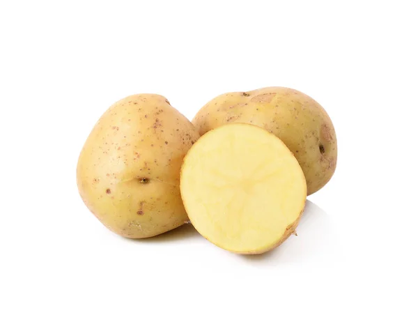 Potatis Isolerad Vit Bakgrund — Stockfoto