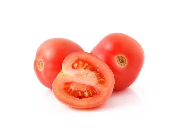 Frische Tomate Auf Weißem Hintergrund — Stockfoto