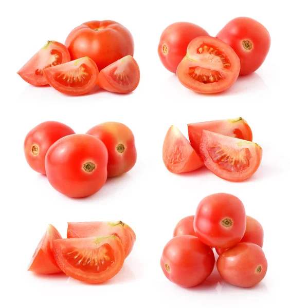 Fresh Tomato White Background — Stock Photo, Image