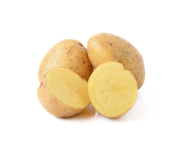 Potatis Isolerad Vit Bakgrund — Stockfoto