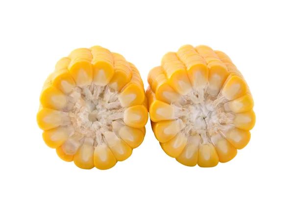 Kukorica Fehér Alapon — Stock Fotó