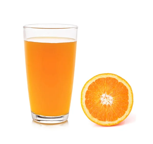 Naranja Fresca Vaso Con Jugo —  Fotos de Stock