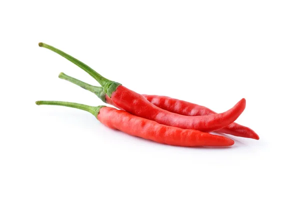 Piros Chili Paprika Izolált Fehér Alapon — Stock Fotó