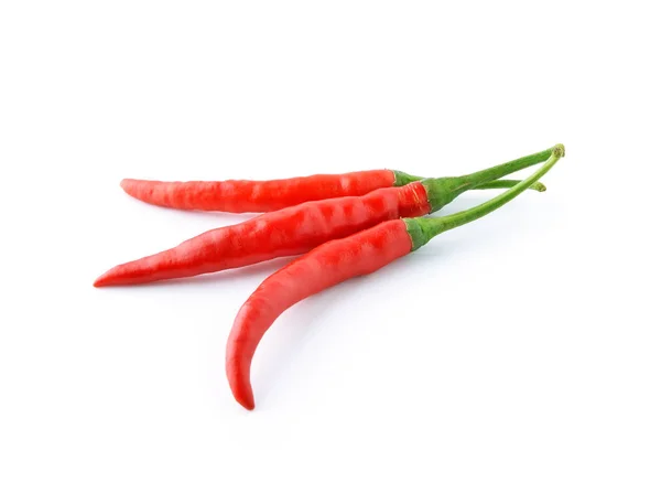 Chili Paprika Izolált Fehér Alapon — Stock Fotó