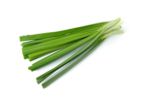 Garlic Chives Leek Isolated White Background — Stock Photo, Image