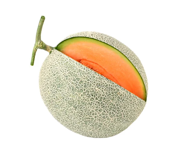 Melone Isolato Sfondo Bianco — Foto Stock