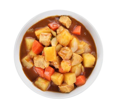 beyaz zemin üzerine köri