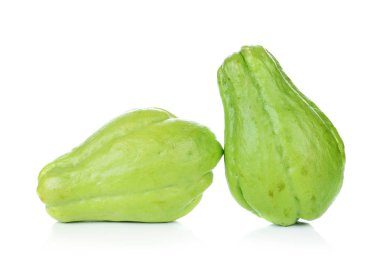 Chayote beyaz zemin üzerine