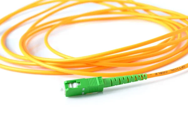 Fiber Optic Cable White Background — Stock Photo, Image