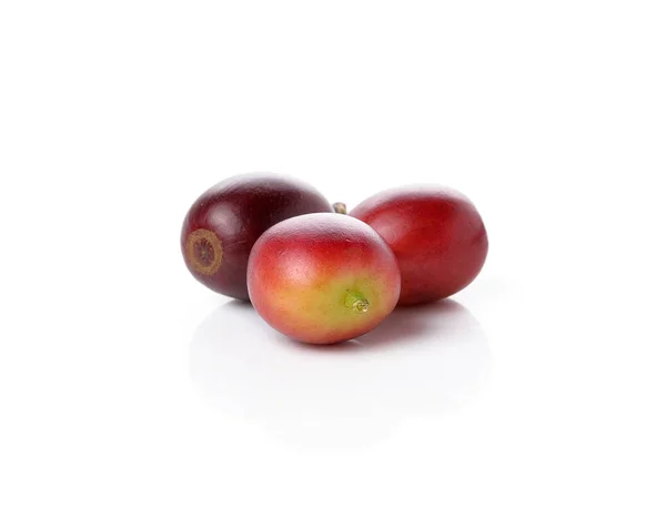 Ripe Coffee Beans White Background — Stock Photo, Image