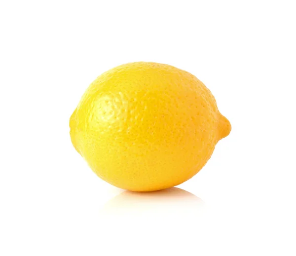 Лимон Ізольований Білому Фоні — стокове фото