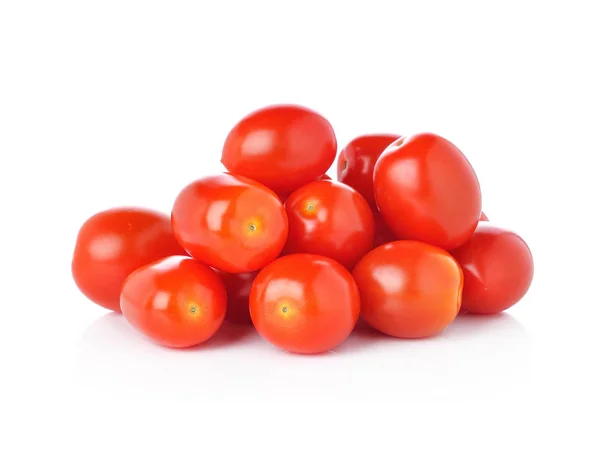 Tomates Cherry Aislados Sobre Fondo Blanco — Foto de Stock